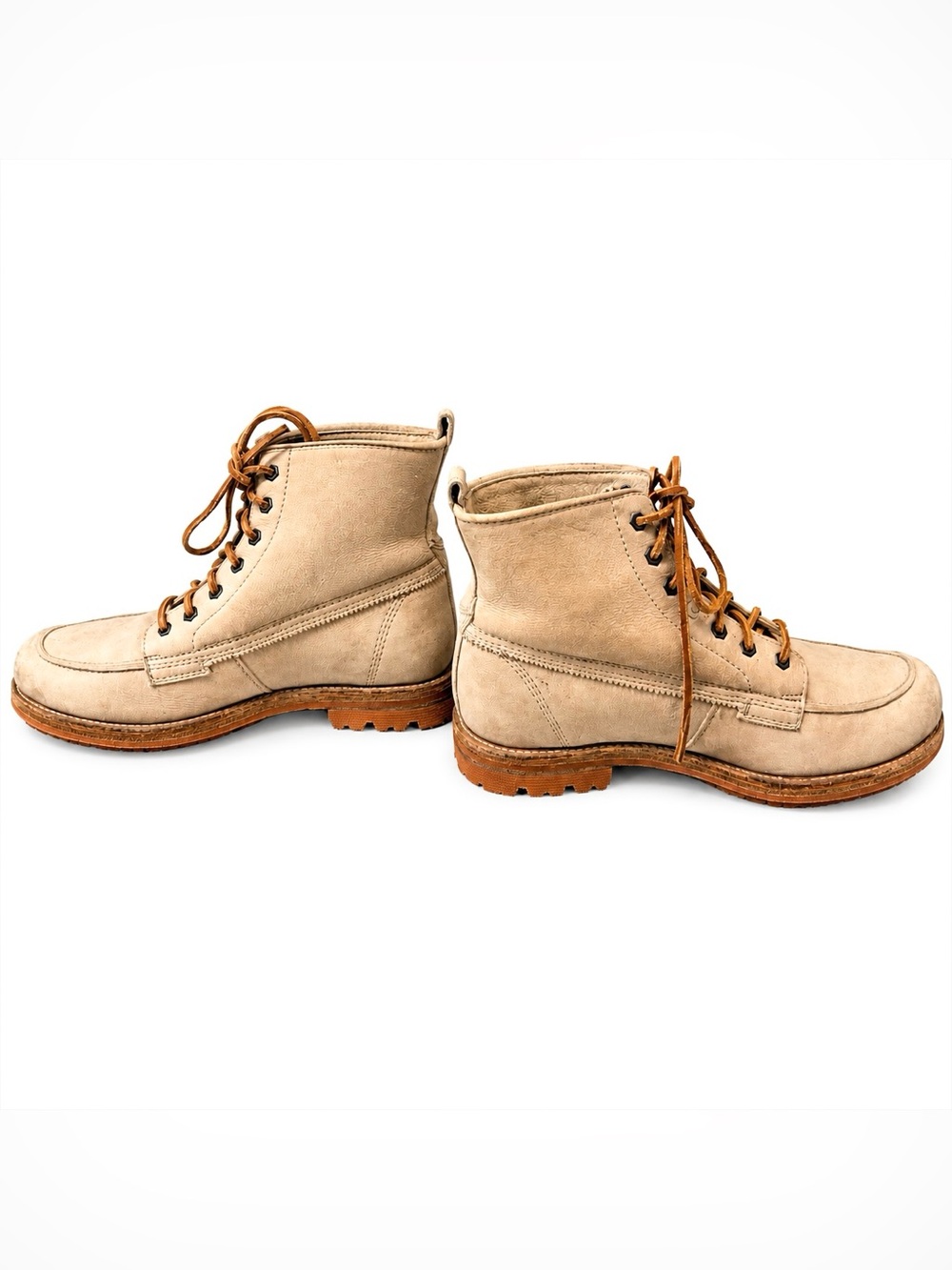 FRYE!! 🔥🔥 Phillip Leather Lug Work boot 87828 in Cement w/Leather Laces Size 11 - Picture 4 of 9